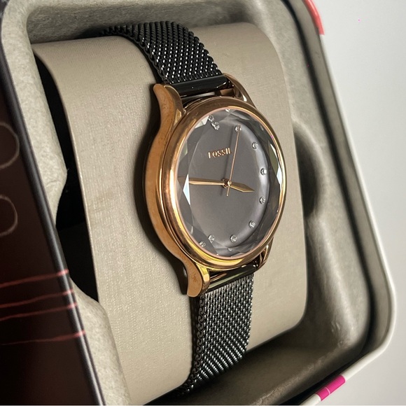 Womens Fossil Rose Gold/Gray Watch - Picture 6 of 7